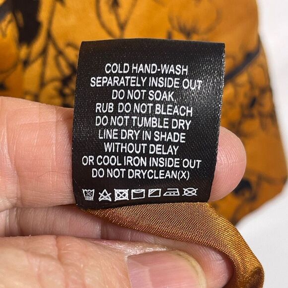 House of Harlow 1960 X Revolve Orange Black Floral Open Front Jaya Jacket Large - Picture 5 of 9